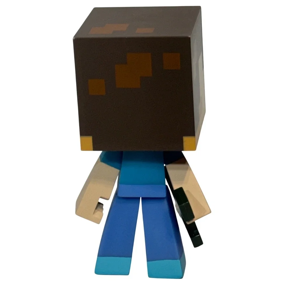 Minecraft Steve Diamond Sword Vinyl Action Figure 6 Inch Video Game Toy